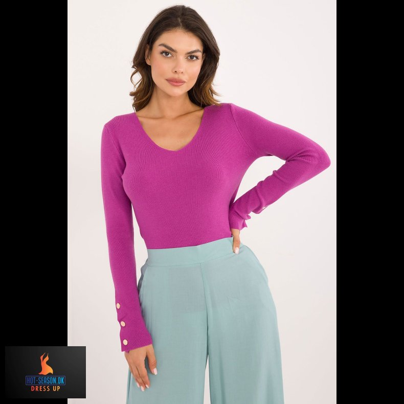 Violet elegant sweater fra AT (200175)